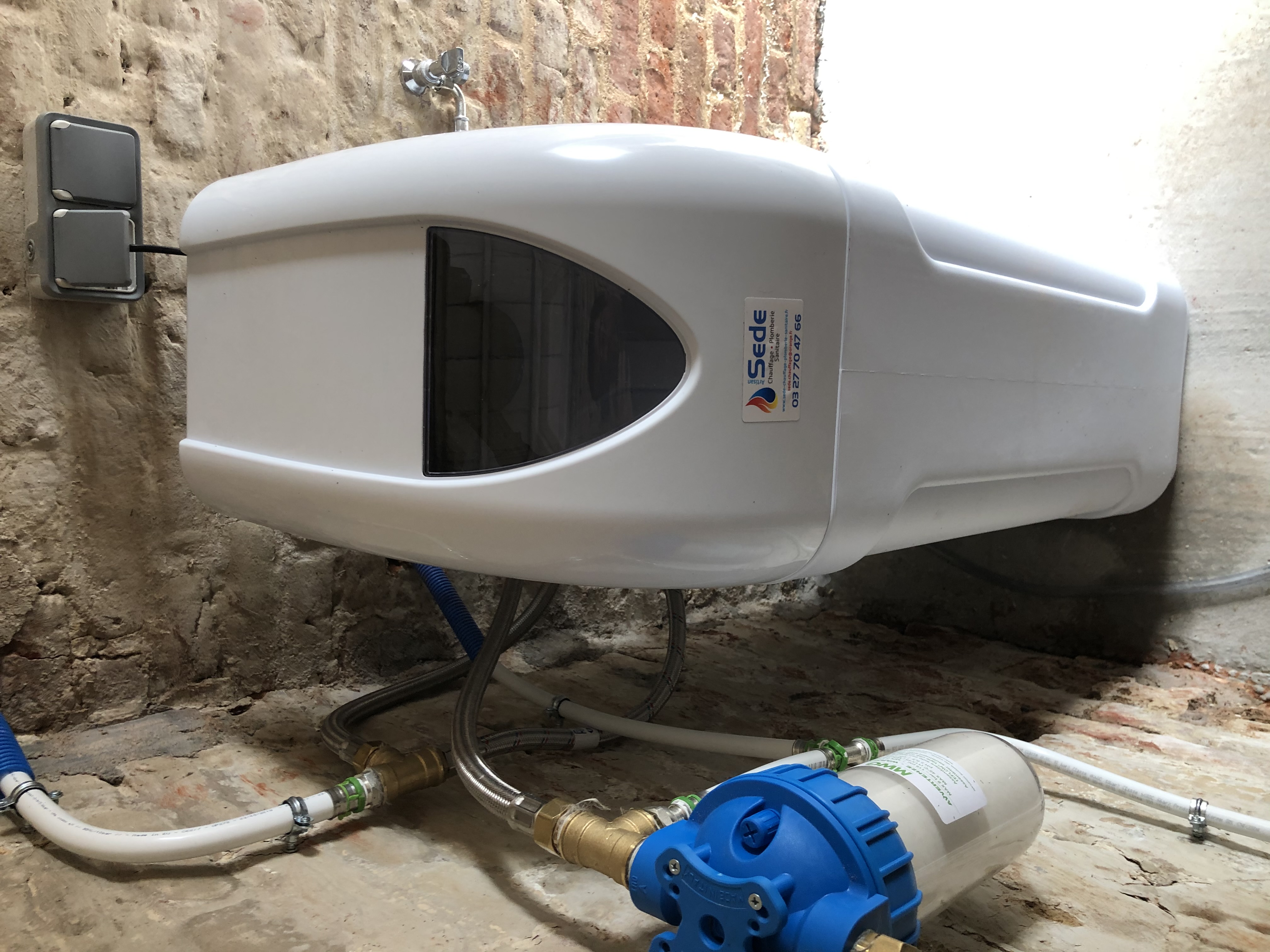 Adoucisseur Foléo - installation chez un particulier - Awoingt