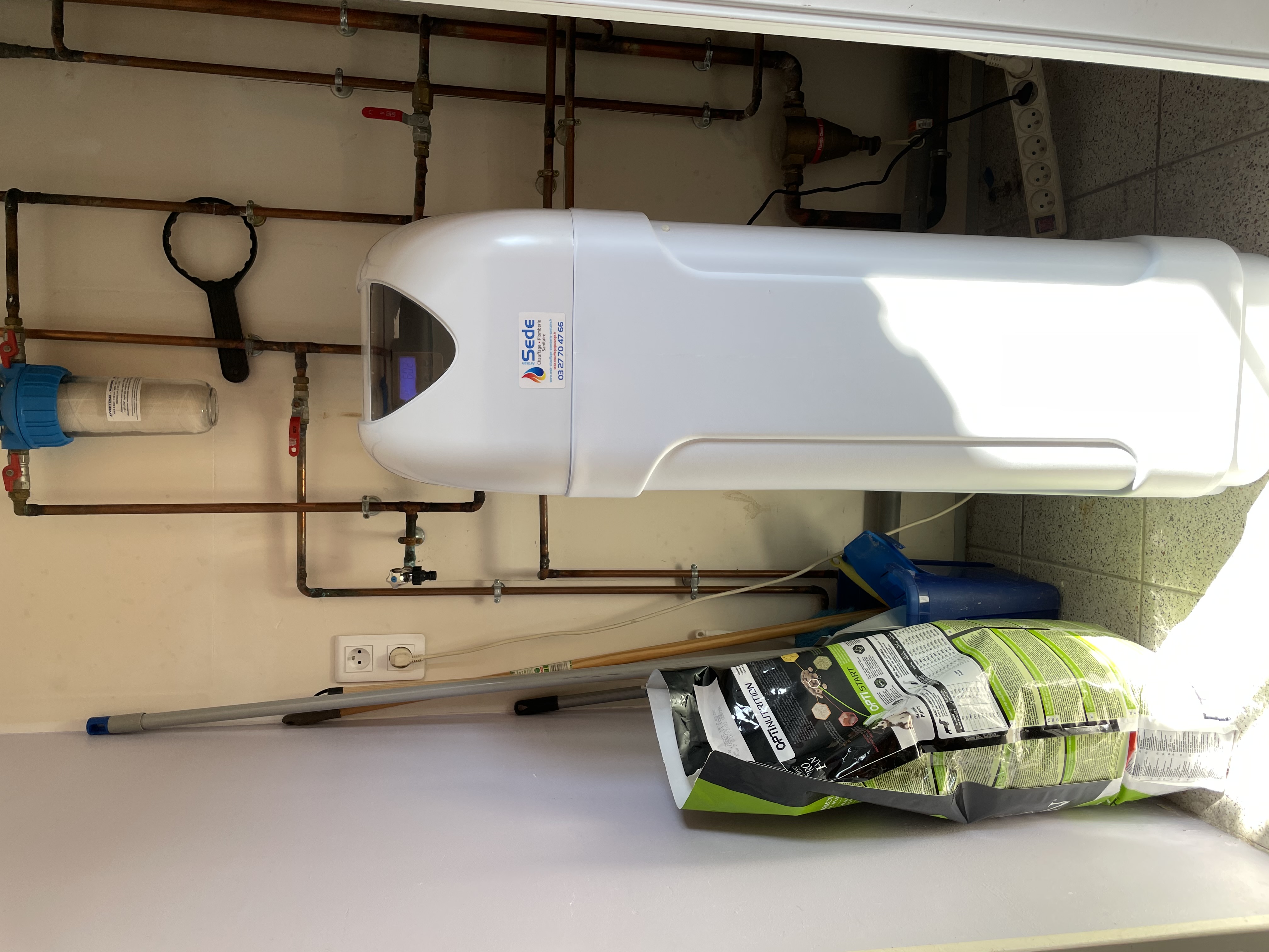 Pose adoucisseur eau - Solesmes