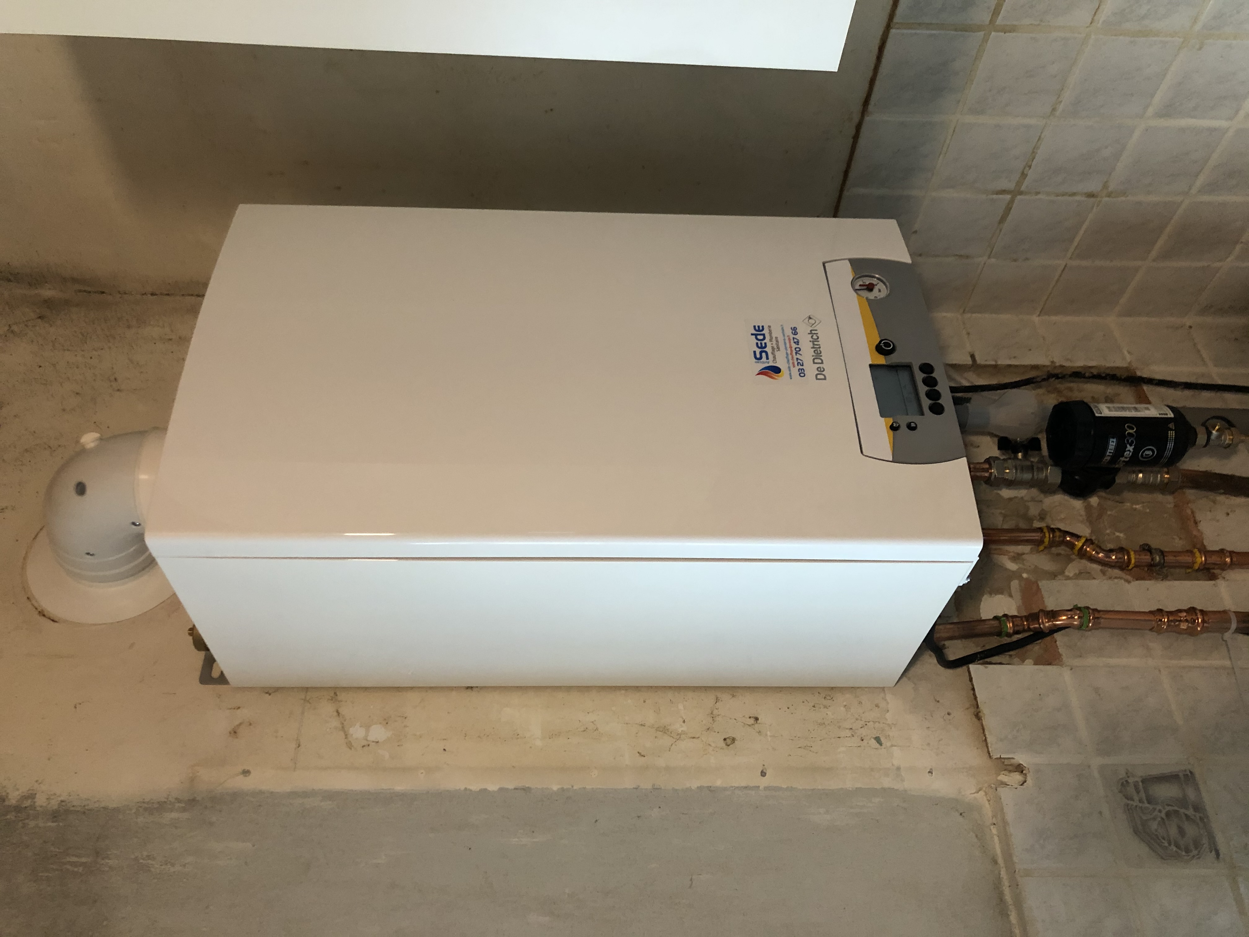 Chaudière condensation installation - Solesmes